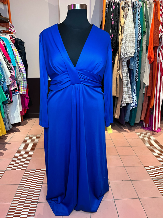 Deadstock 60s Royal Blue Dress (1X/2X)