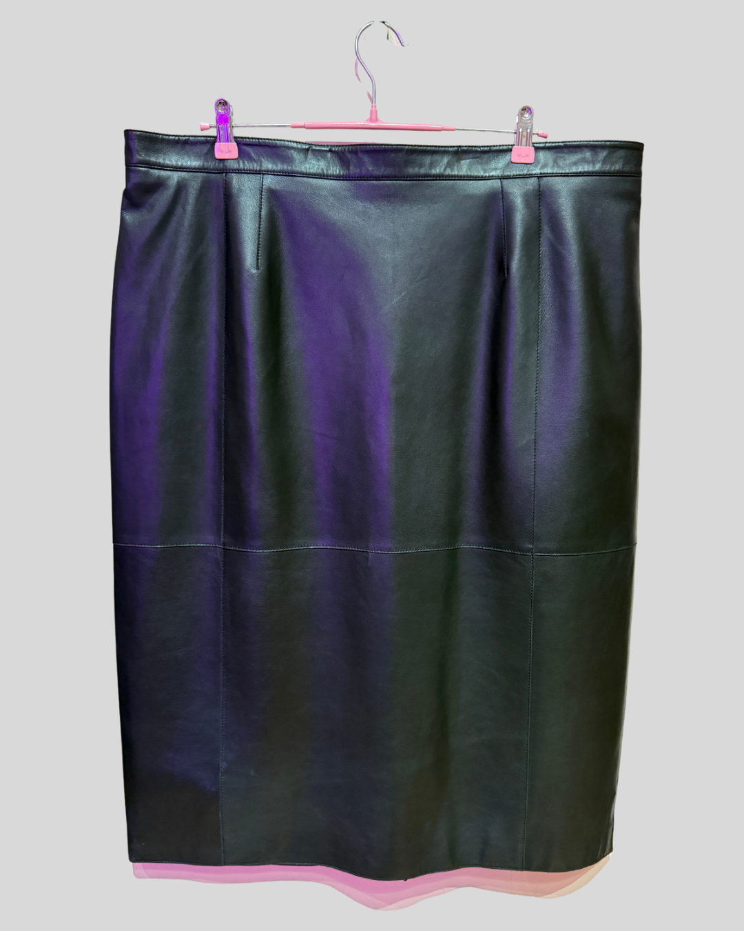 Marina Rinaldi NWT Black Faux Leather Skirt (20)
