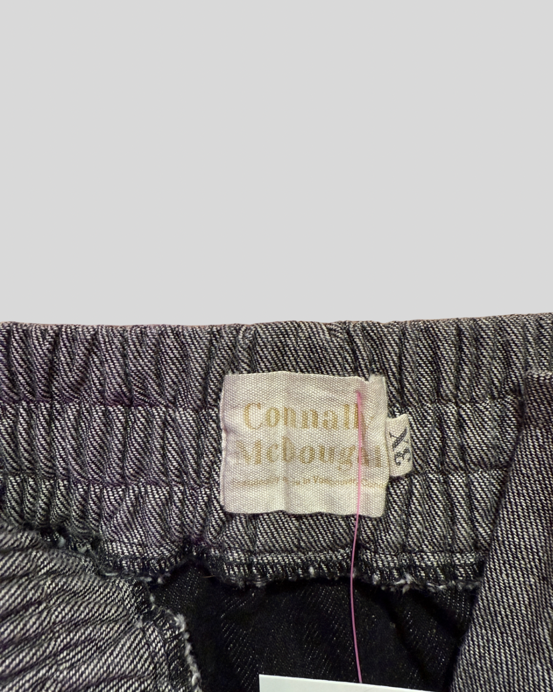Connally McDougal Heather Grey Button Front Skirt (3X)