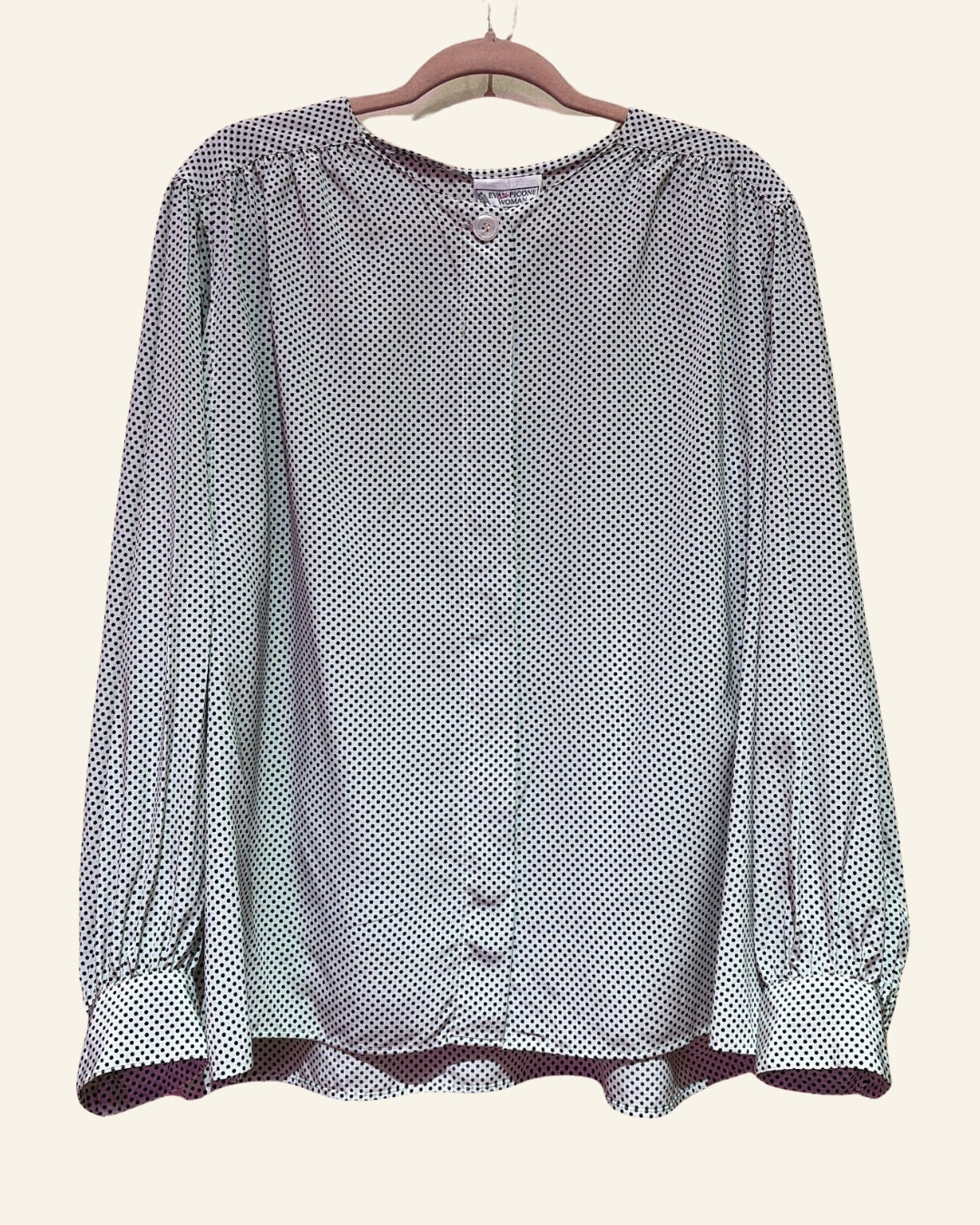 Vintage Evan Picone Polka Dot Button Up (20)