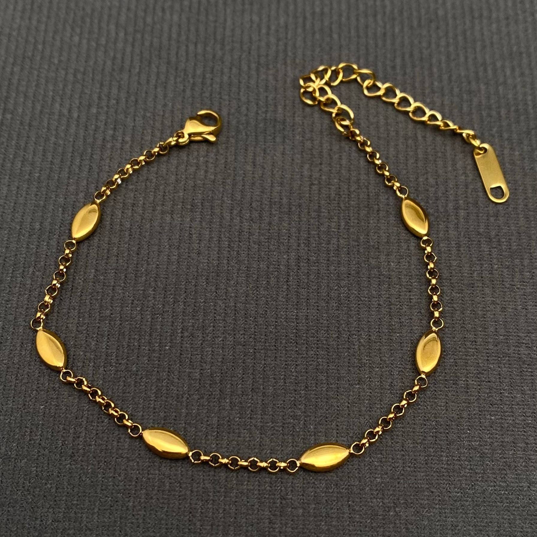 Minimalist 18K Gold Plated Stainless Steel Bracelet - FGS
