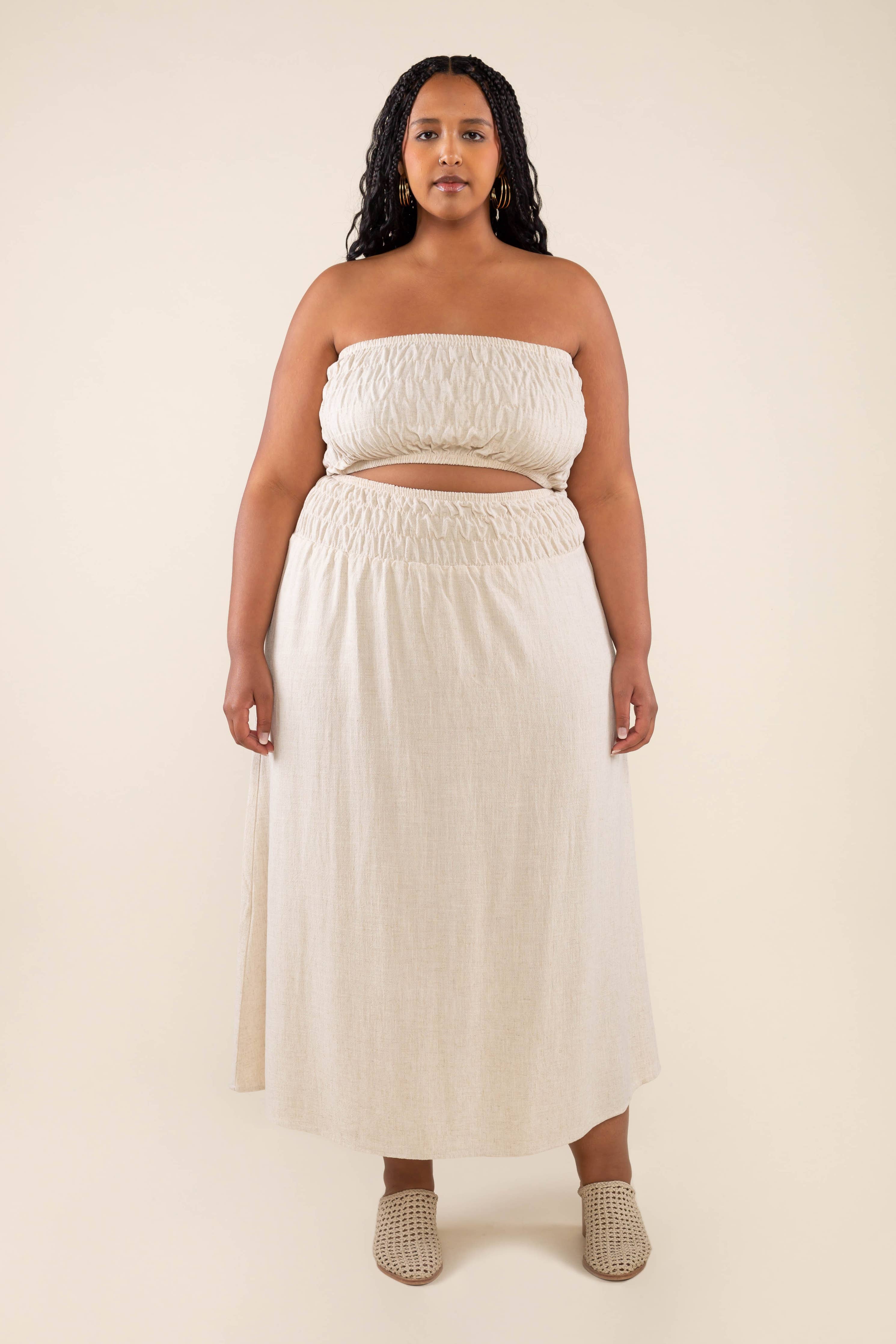 NLT Sophia Linen Skirt 2XL