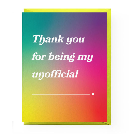 Boss Dotty Paper Co - Fill In The Blank Thank You Card: Single Card