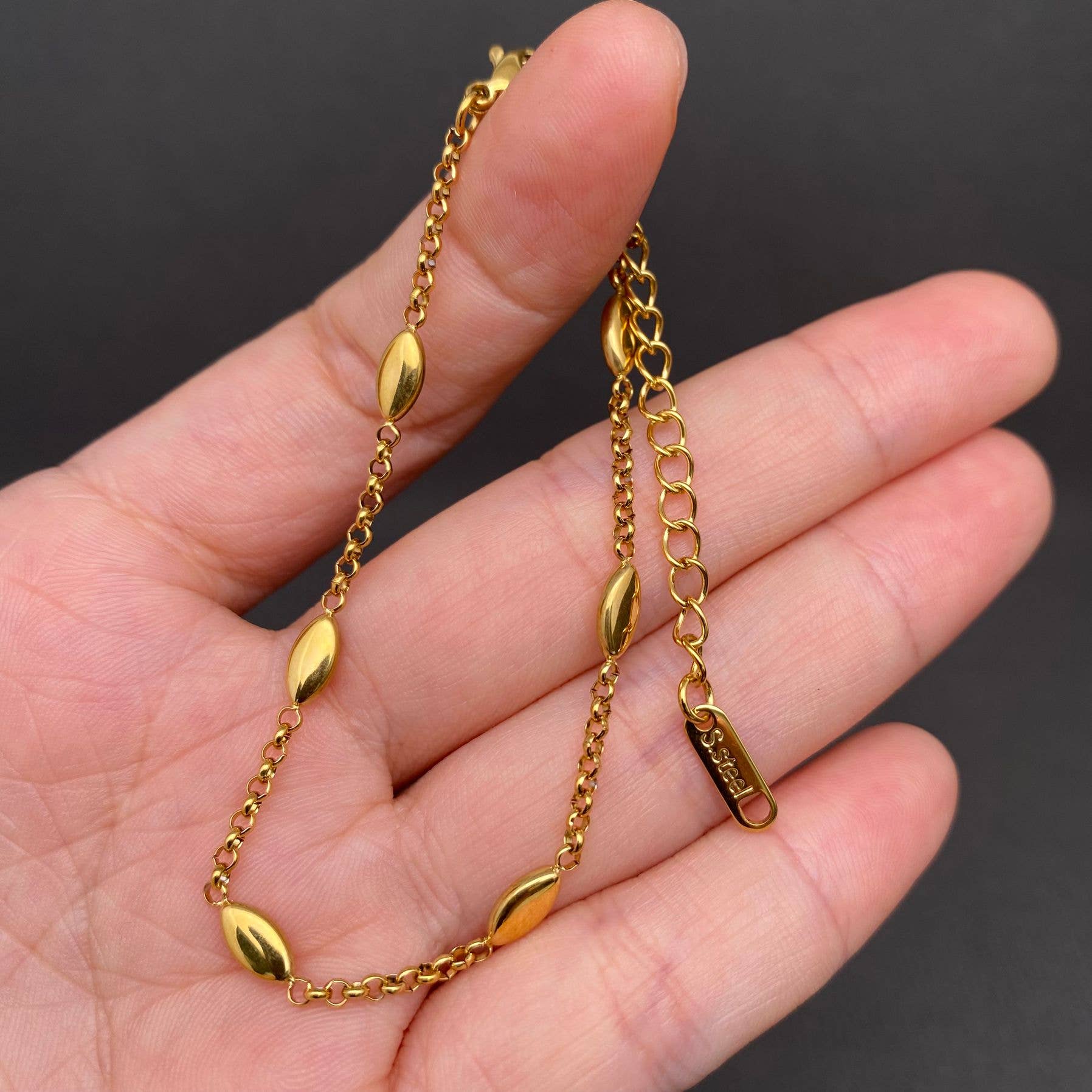 Minimalist 18K Gold Plated Stainless Steel Bracelet - FGS