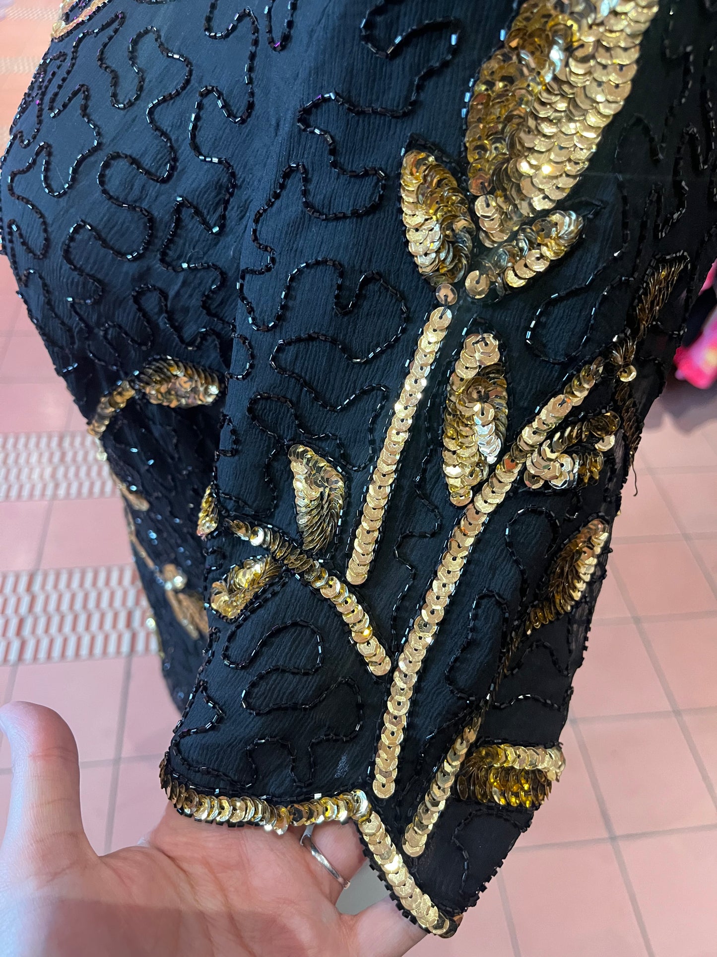 80s Deadstock Sequin & Beaded Top (2x)