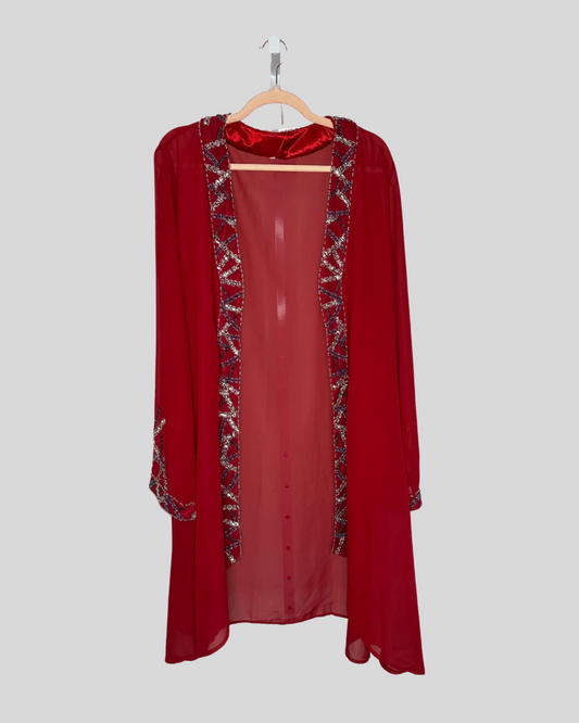 Vintage Unbranded Beaded Duster (18)