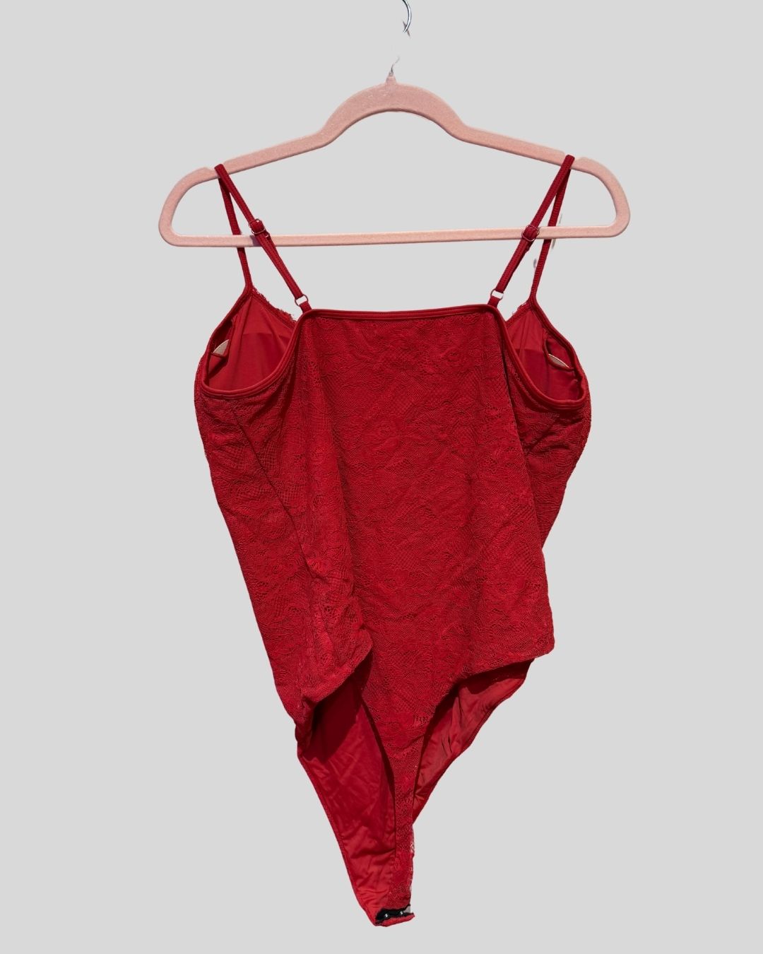 Klassy Network Red Lace Bodysuit (XXXL)