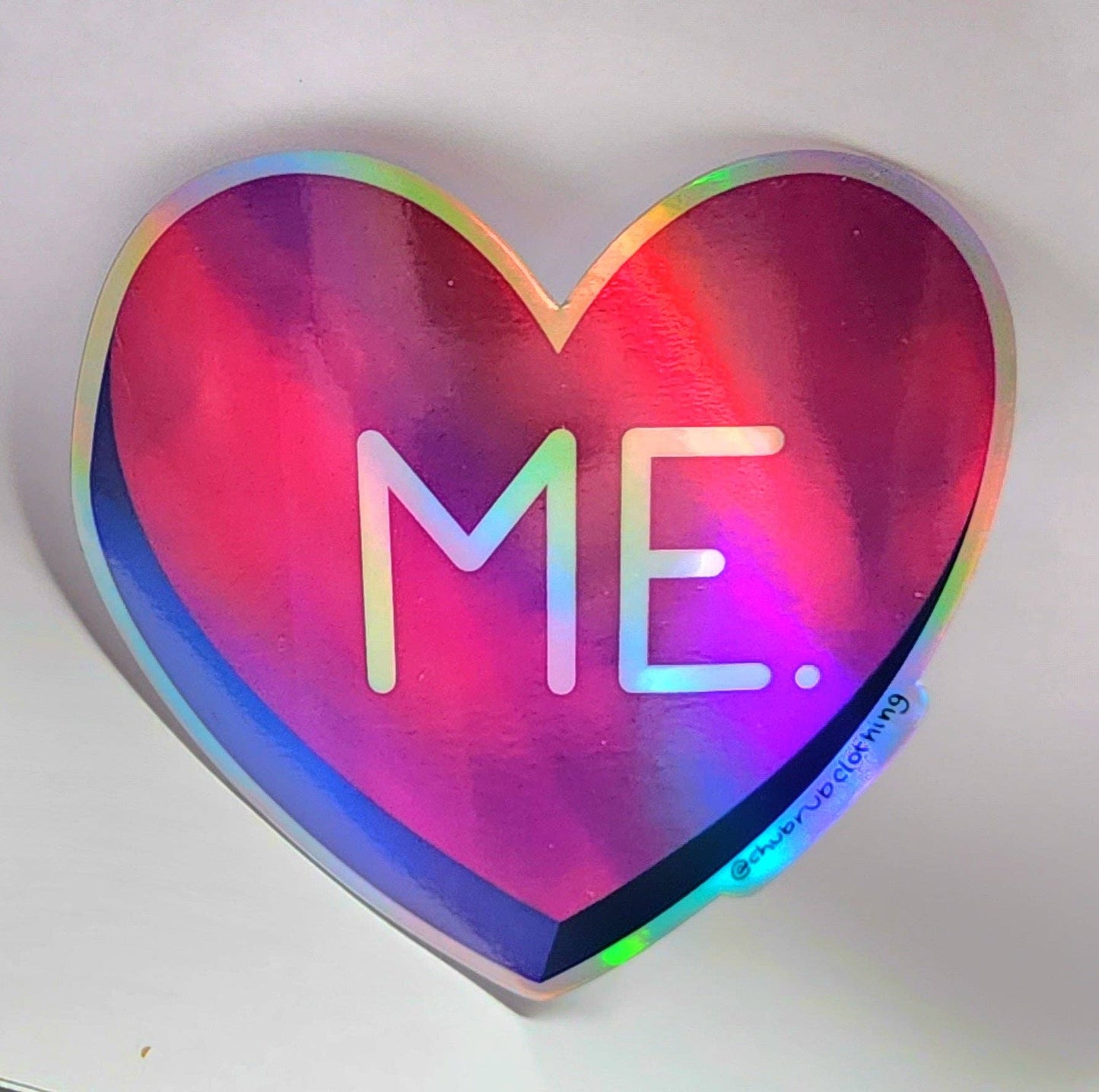 Chub Rub - Love Me Holographic Sticker