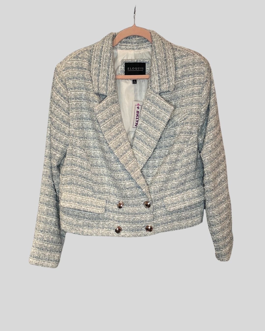 Eloquii blue tweed crop blazer (14)