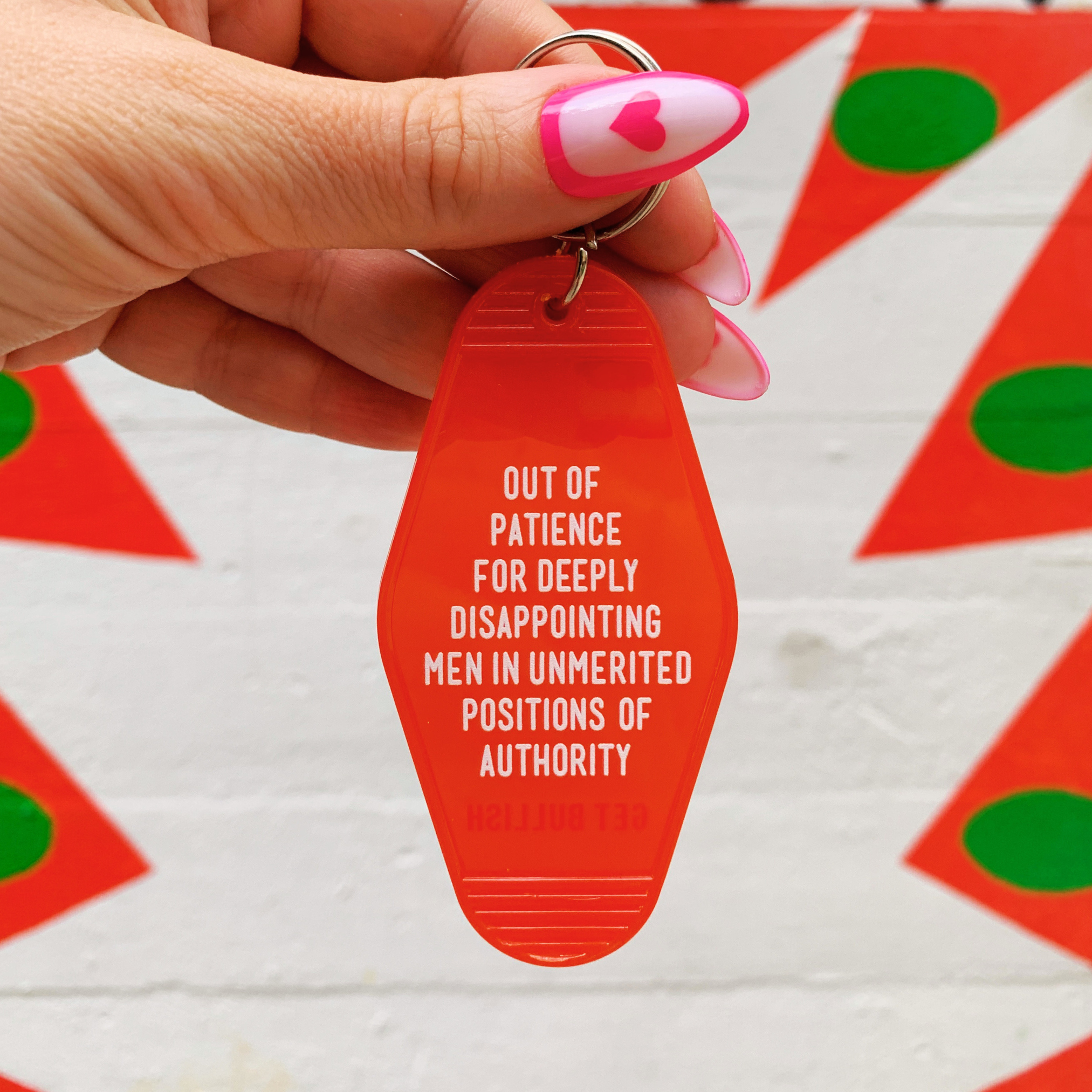 Out of Patience for Deeply Disappointing Men Motel Style Key