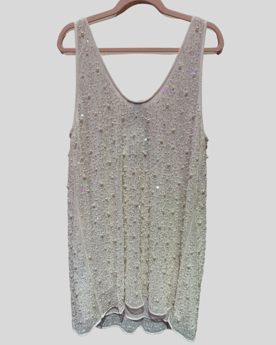 H&M NWT pearl beaded dress (XL)