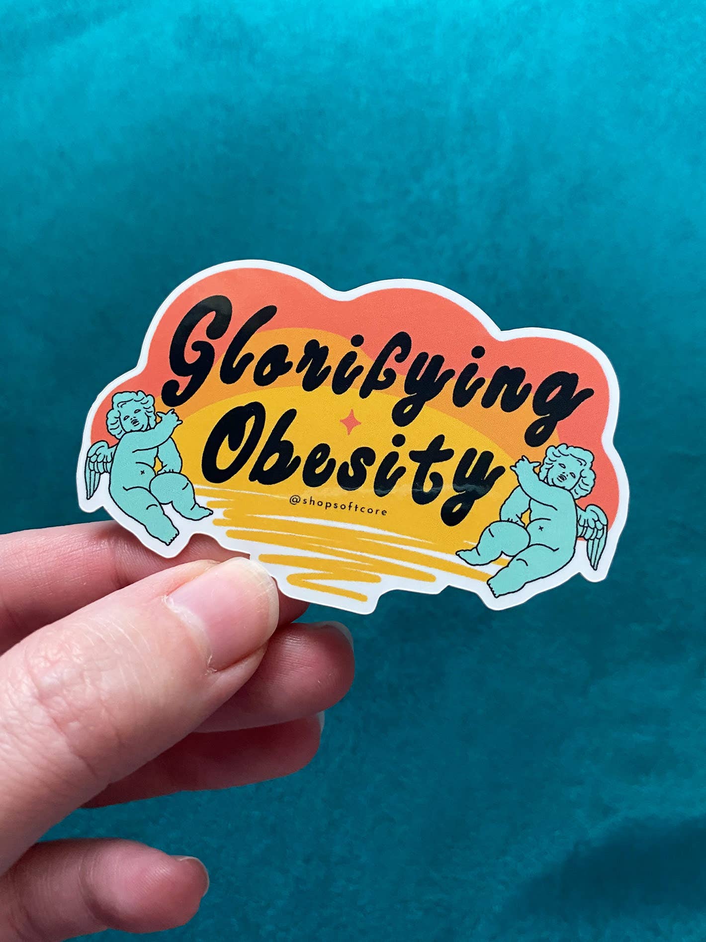 Softcore - Glorifying Obesity Sticker