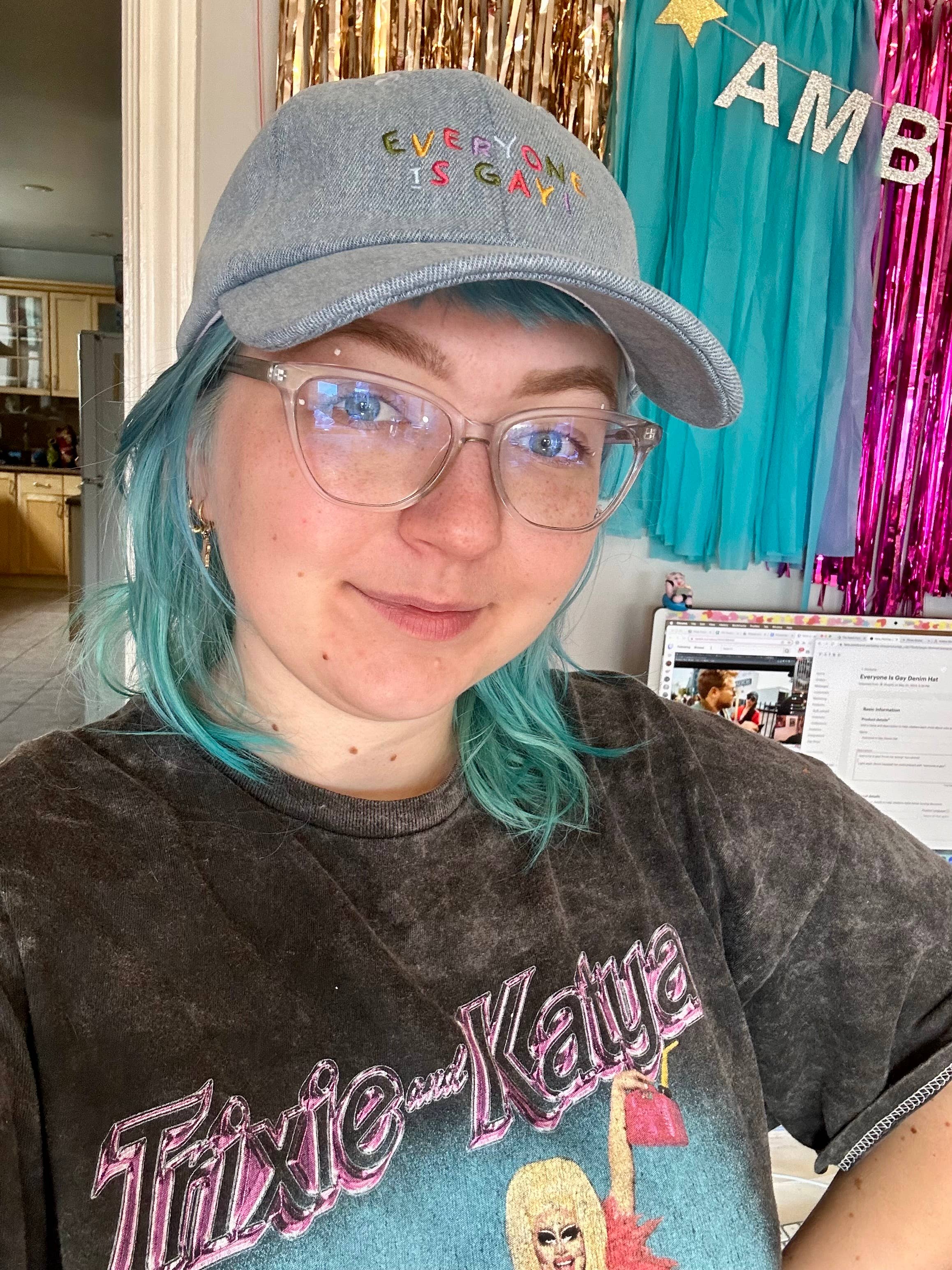 Everyone Is Gay Denim Baseball Hat