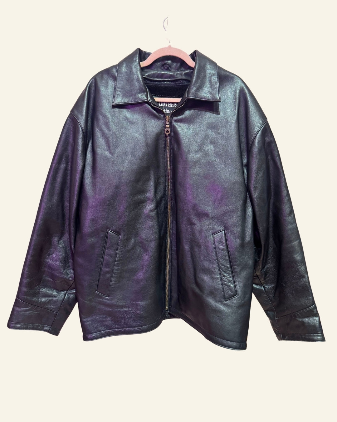Ital Leather Collection Leather Jacket (M Fits 2/3X)