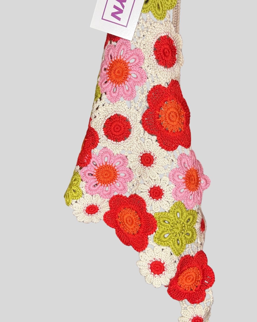 Unbranded floral crochet kerchief (O/S)