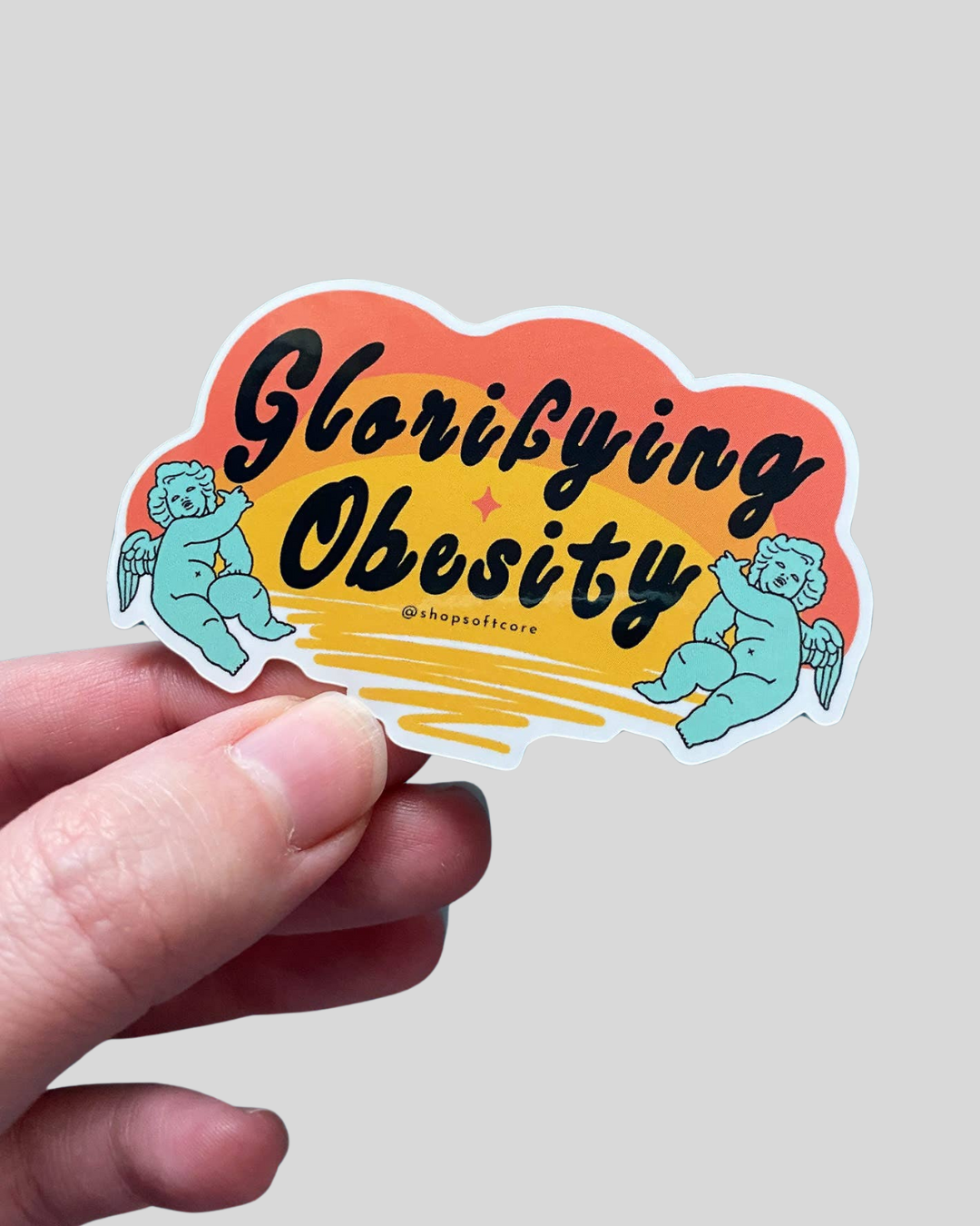 Glorifying Obesity Sticker