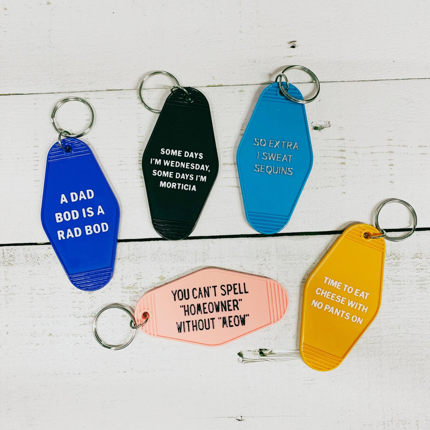 GetBullish - Time To Eat Cheese with No Pants On Motel Style Keychain