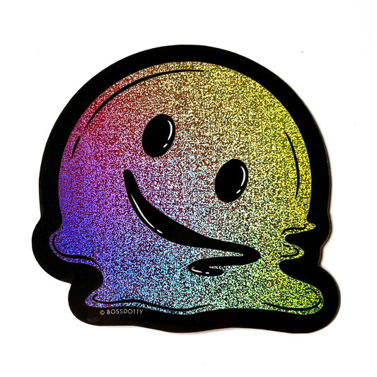 Boss Dotty Paper Co - Melting Glitter Smile Sticker