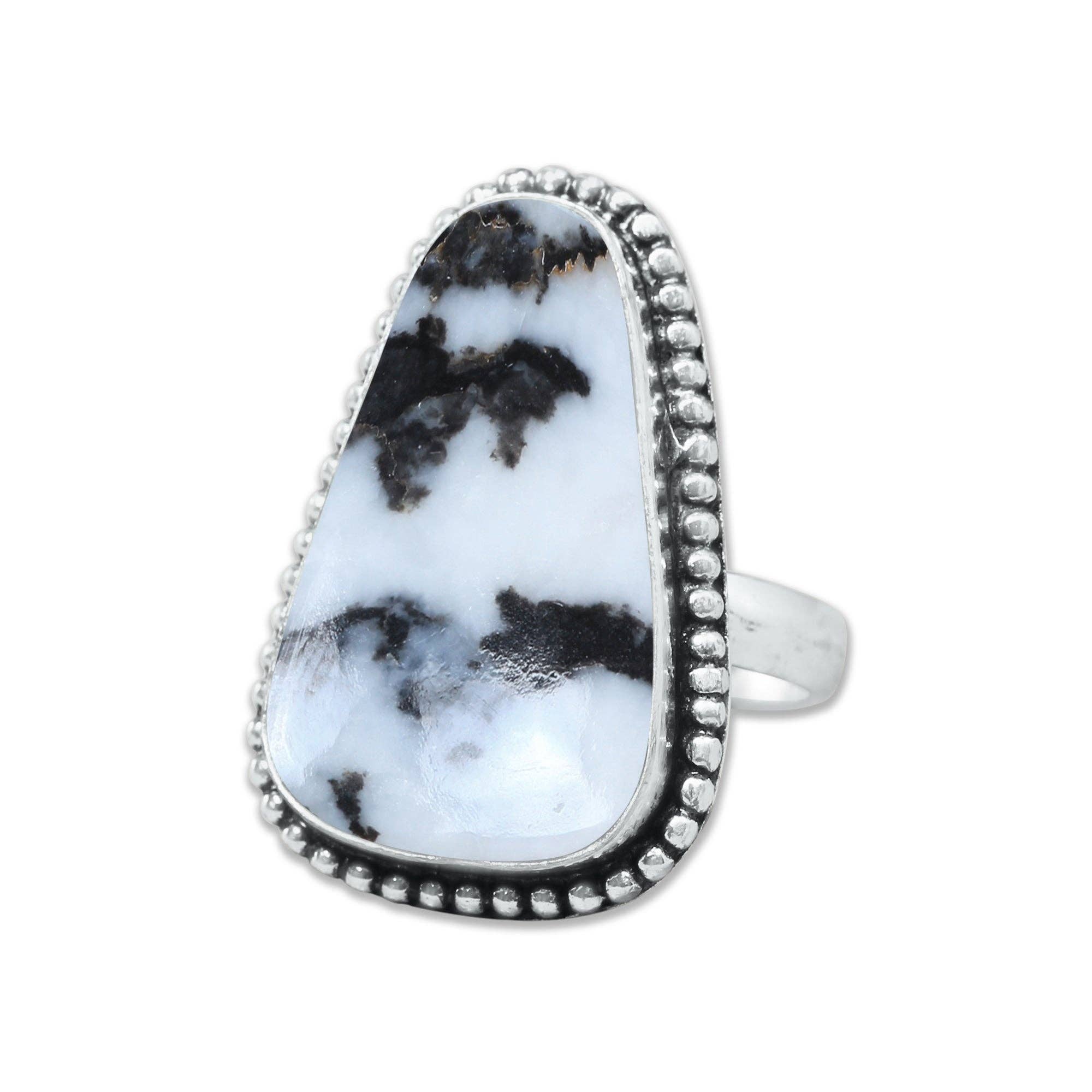 Buffalo Turquoise Rings – Handmade, Silver-Plated, Boho Style: 10 Rings