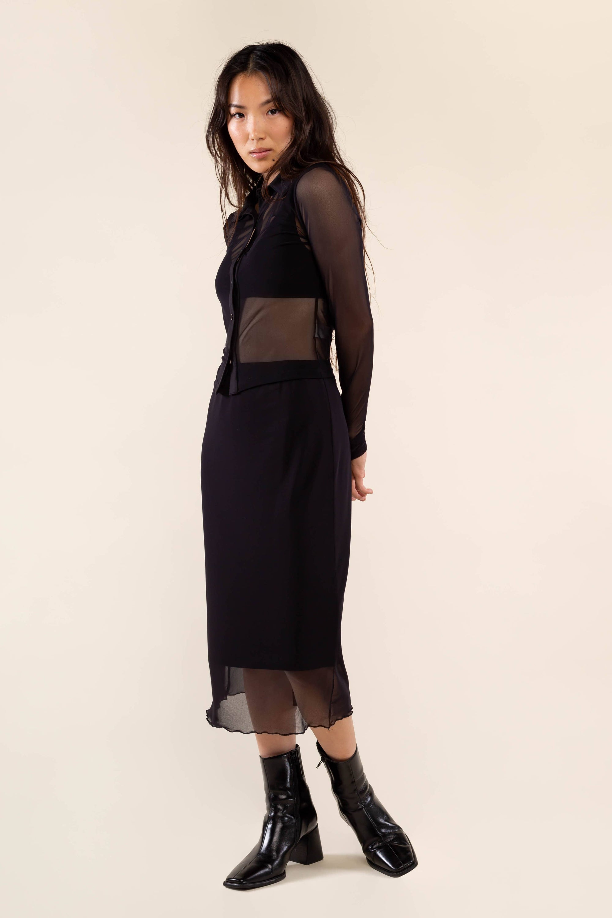 NLT Bess Mesh Skirt Black 3XL