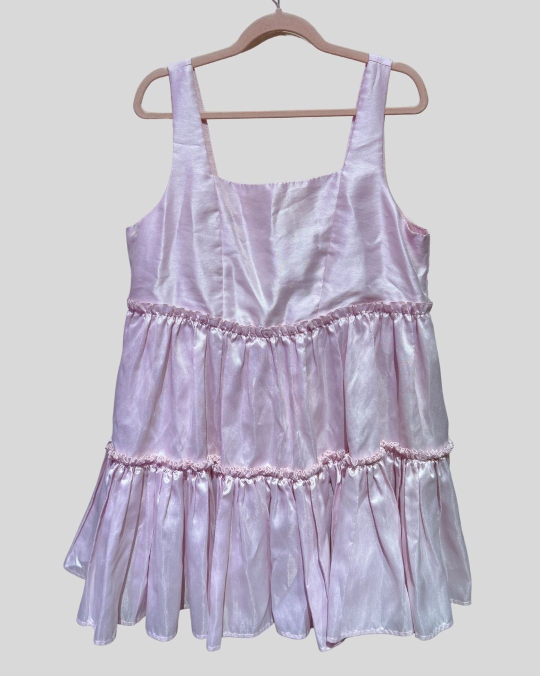 AURETA light pink dahlia dress (L fits 14)