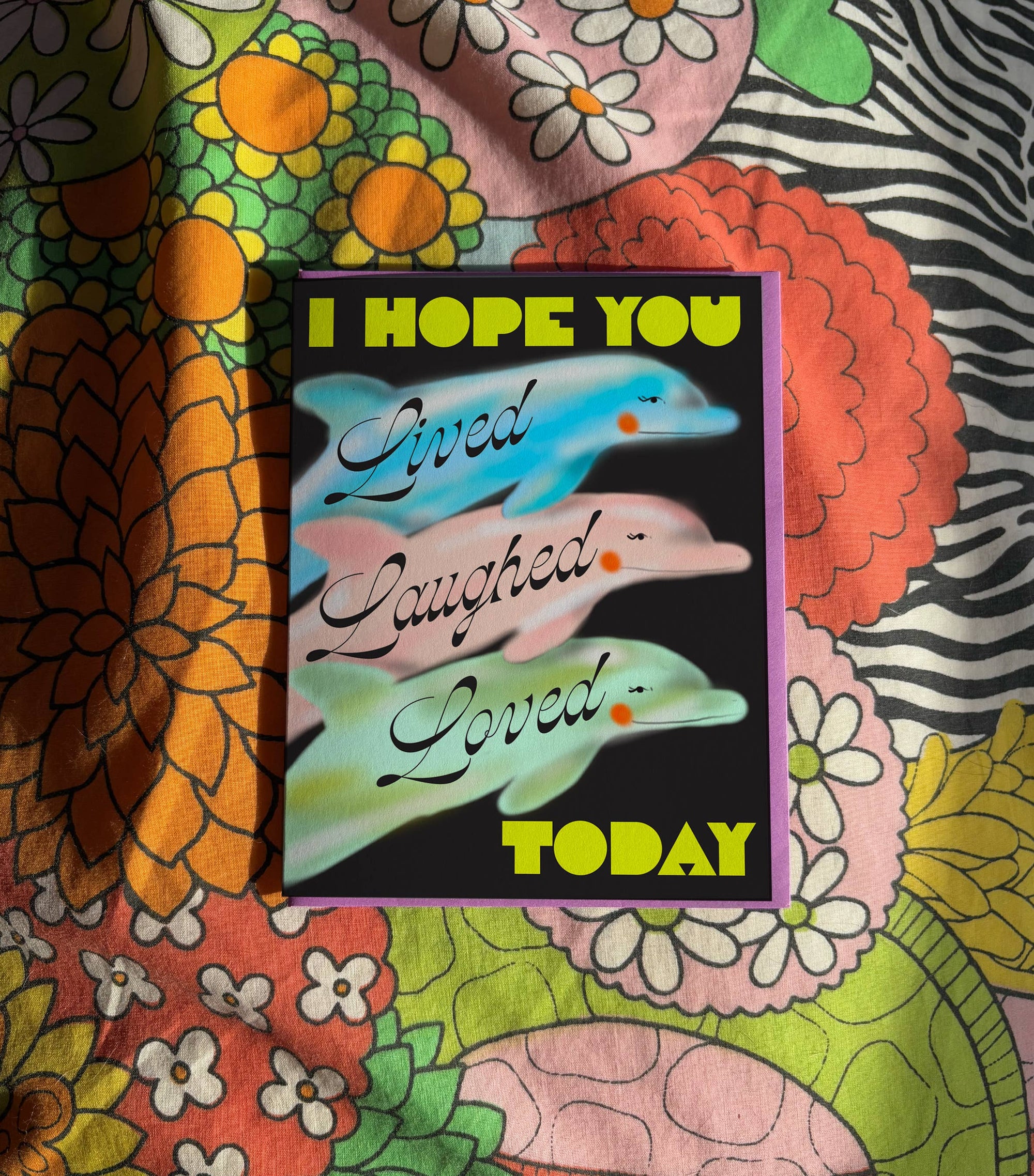 Lived Laughed Loved Greeting Card