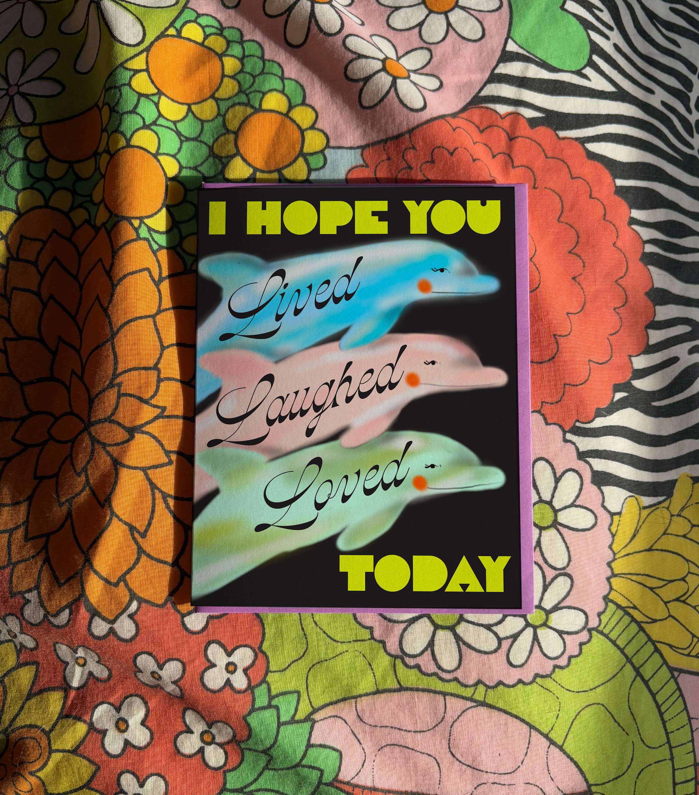Lived Laughed Loved Greeting Card
