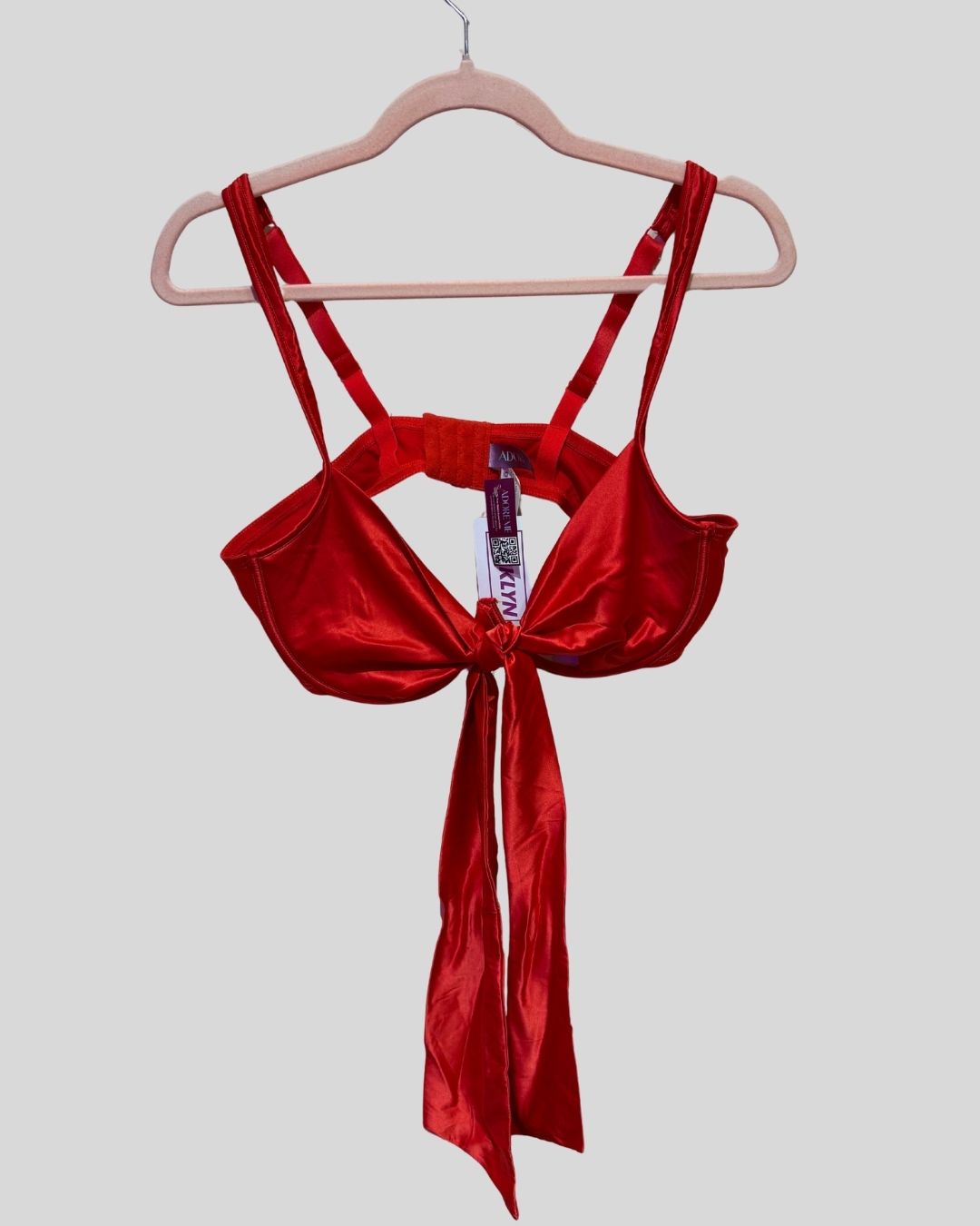 Adore Me New with Tag Red Bow Bra Top (1X)