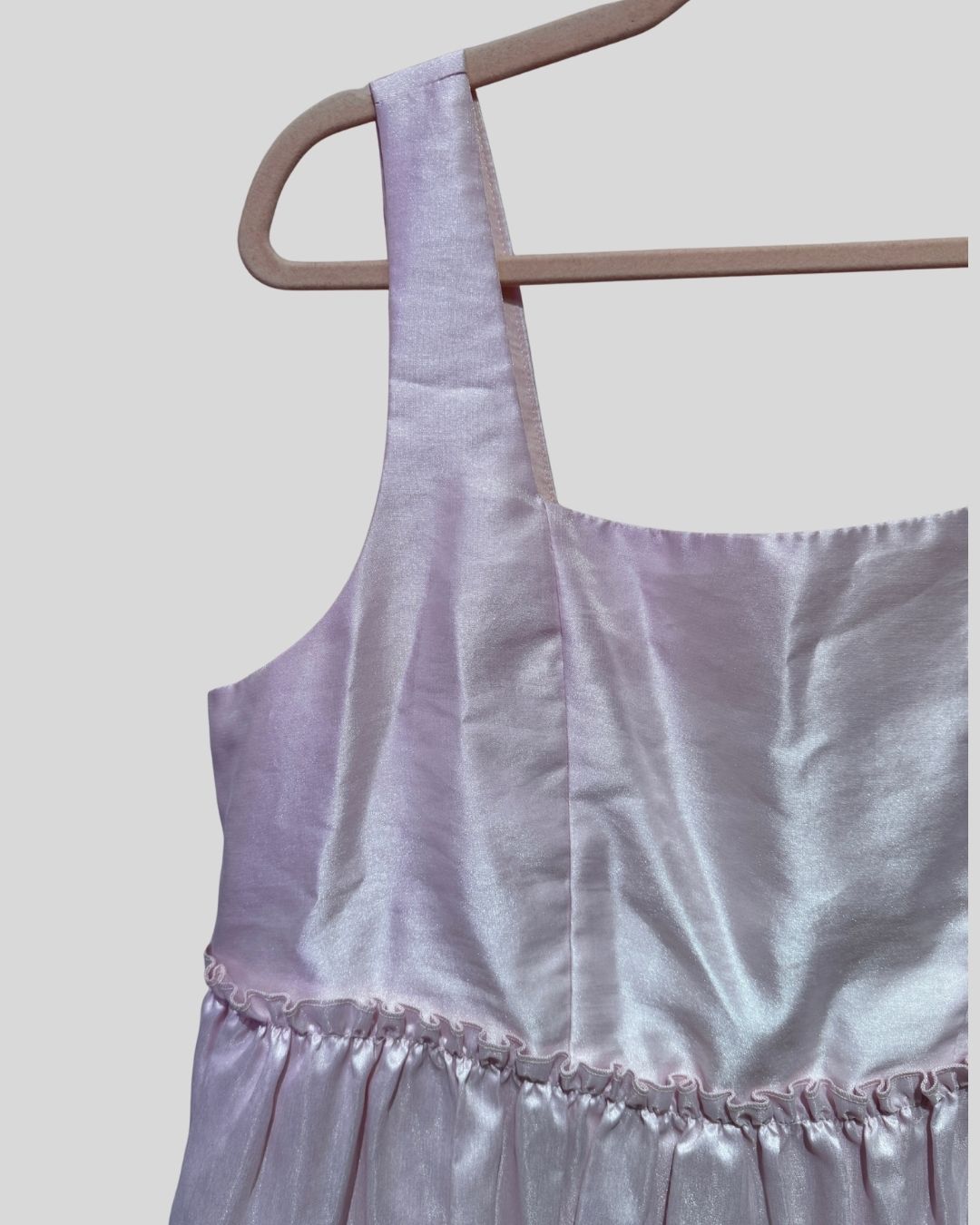 AURETA light pink dahlia dress (L fits 14)