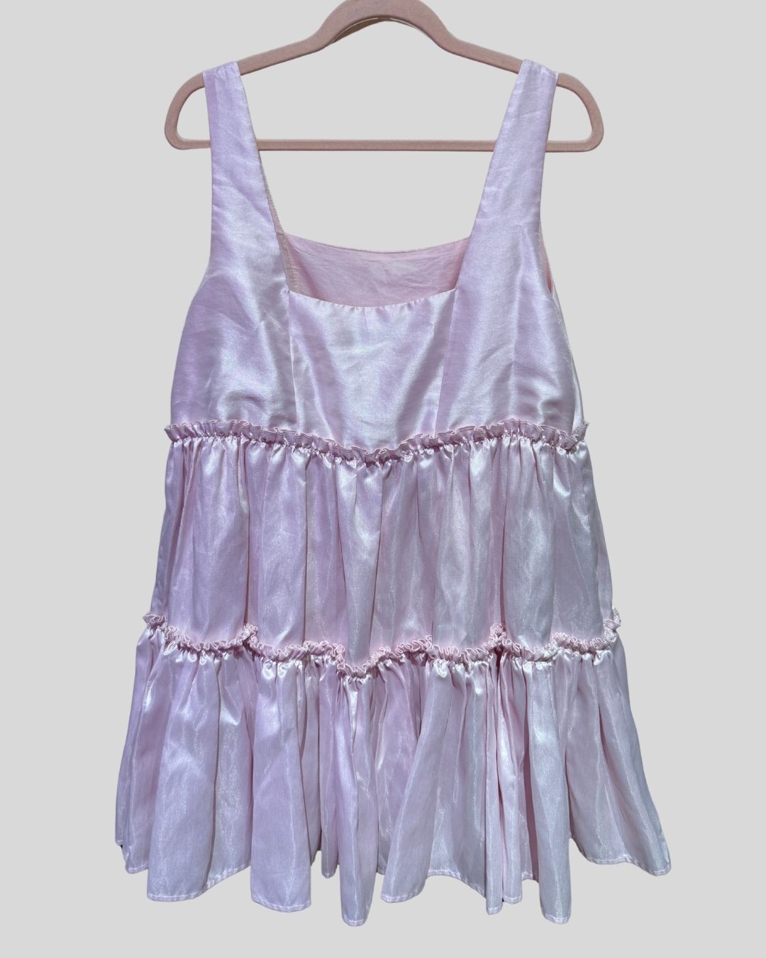 AURETA light pink dahlia dress (L fits 14)