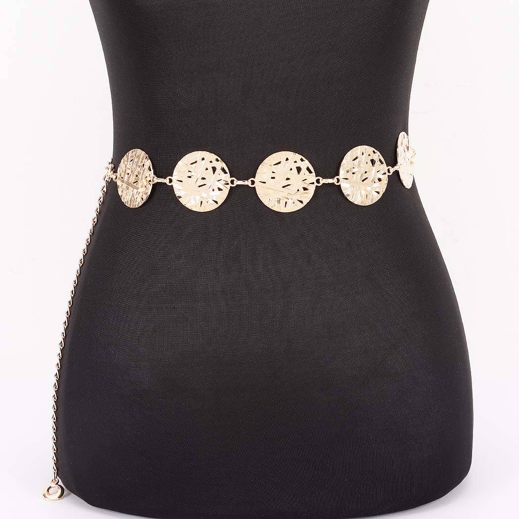 Vintage Metal Chain Plus Size Belt: GD