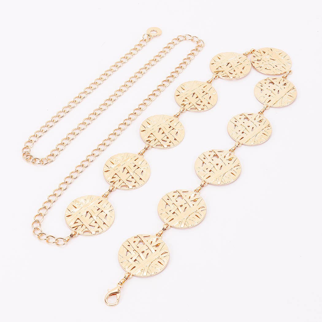 Vintage Metal Chain Plus Size Belt: GD