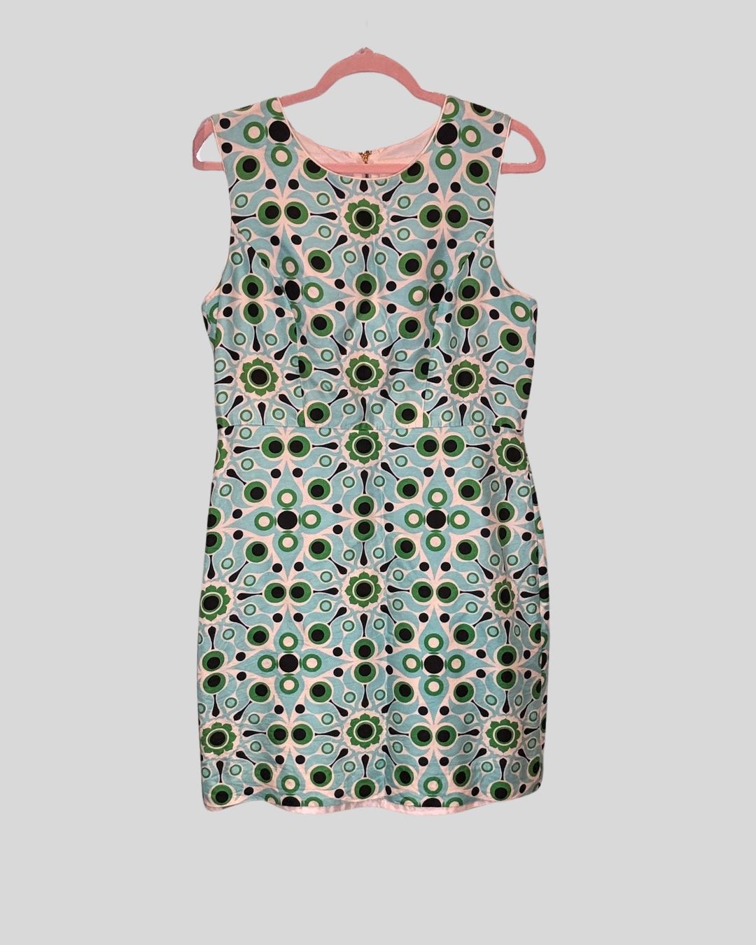 Kate Spade Blue Green Floral Dress (14 FITS 12)
