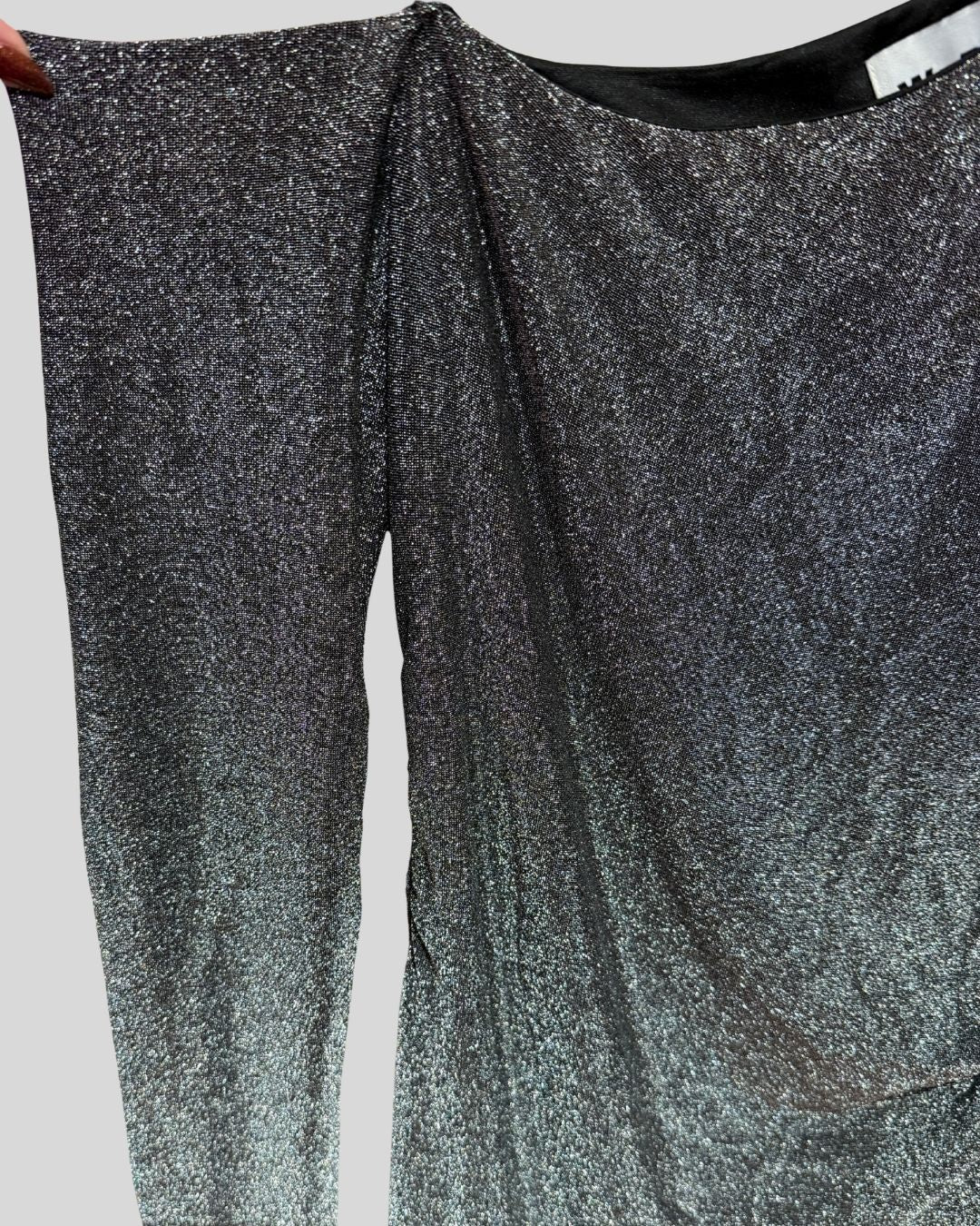 Wray Silver One Shoulder Dress (1X)