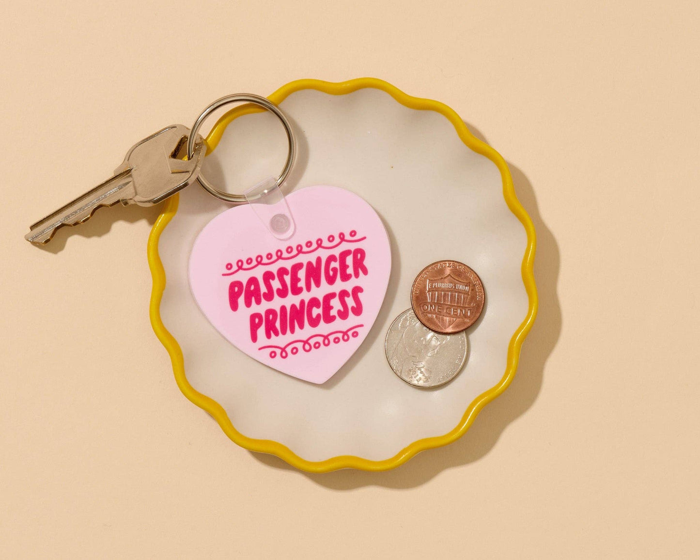 And Here We Are - Passenger Princess PVC Keychain - stocking stuffer