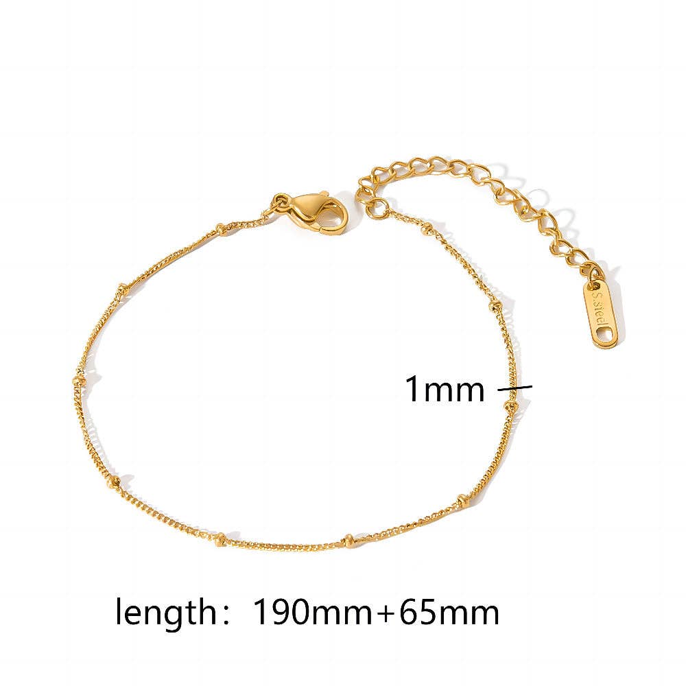 Multi Style 18K Golden SS bracelet Chain DIY Accessories-FGS: G