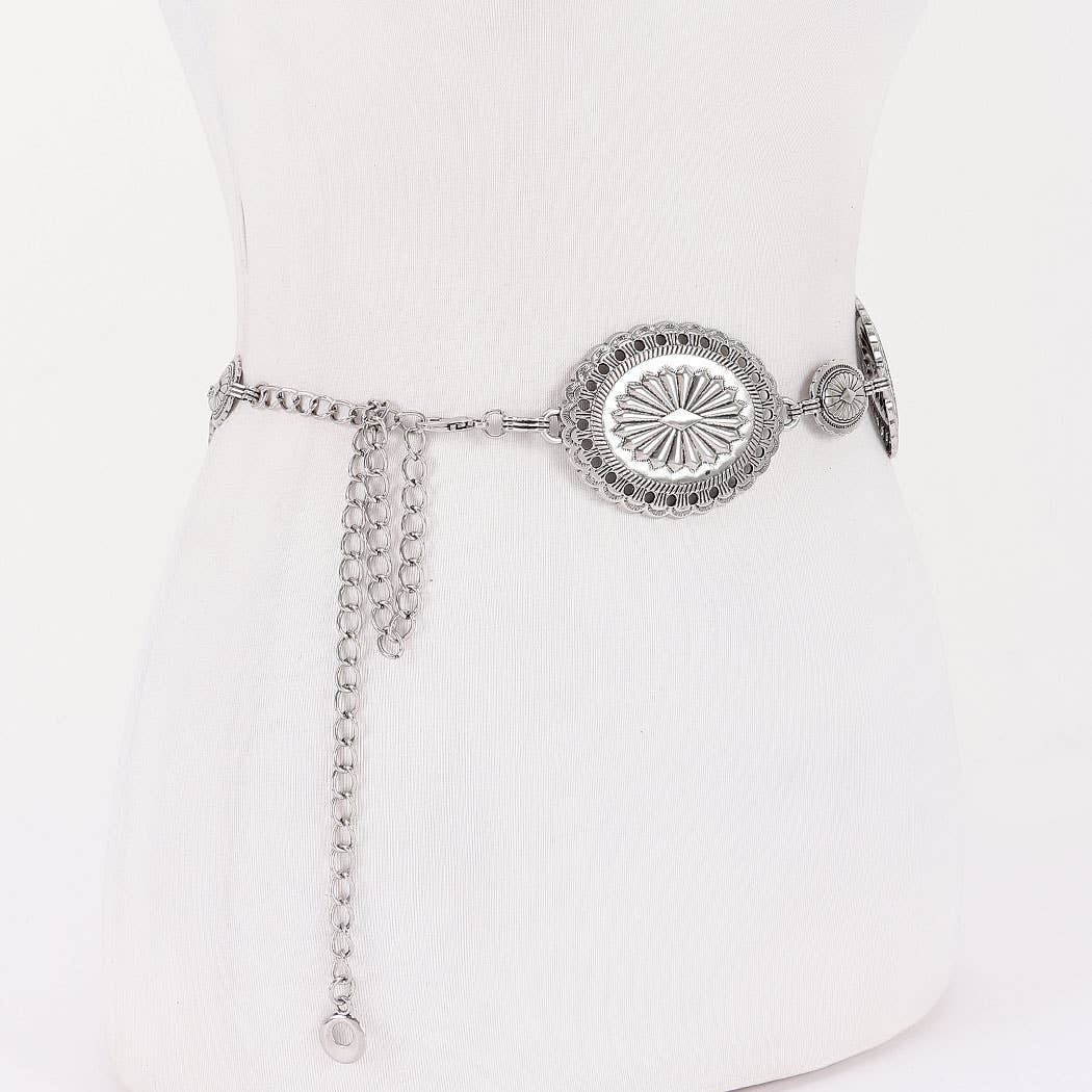 Vintage Metal Plus Size Chain Belt