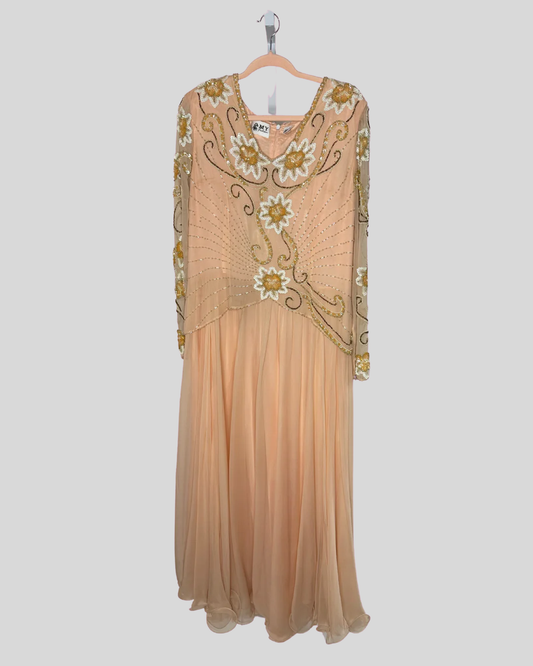 My Fashion Silk Beaded Dress (Fits 1X/2X)