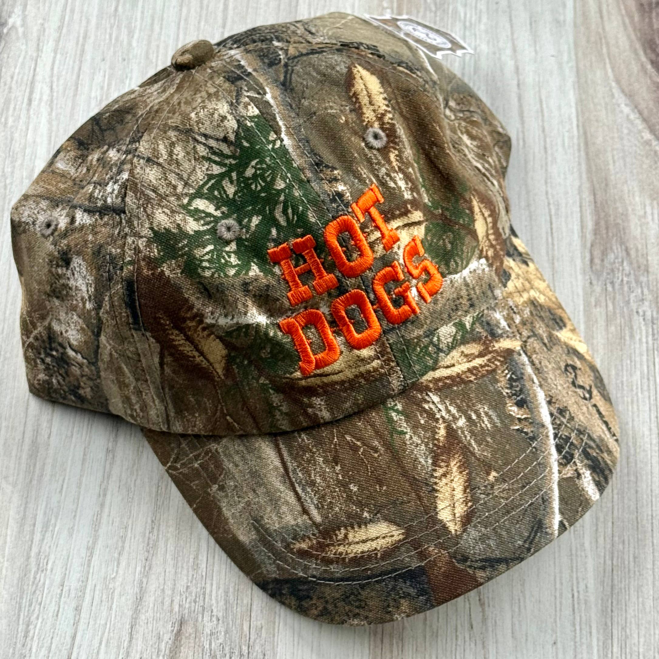 Hot Dogs Camo Baseball Cap Real Tree