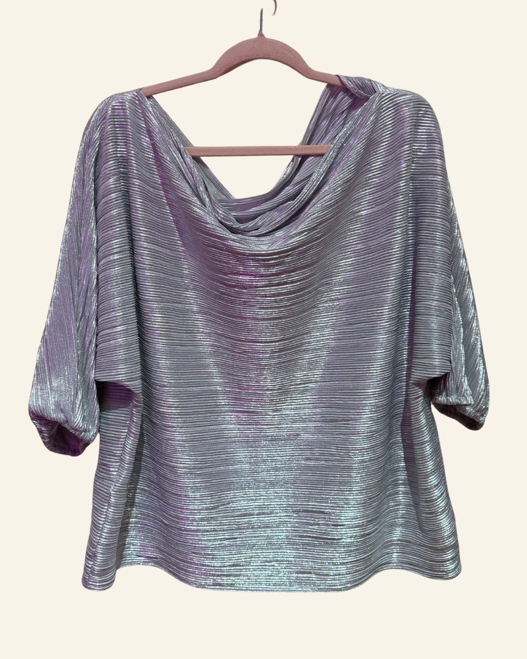 Never Fully Dressed Metallic Plisse Top (16)