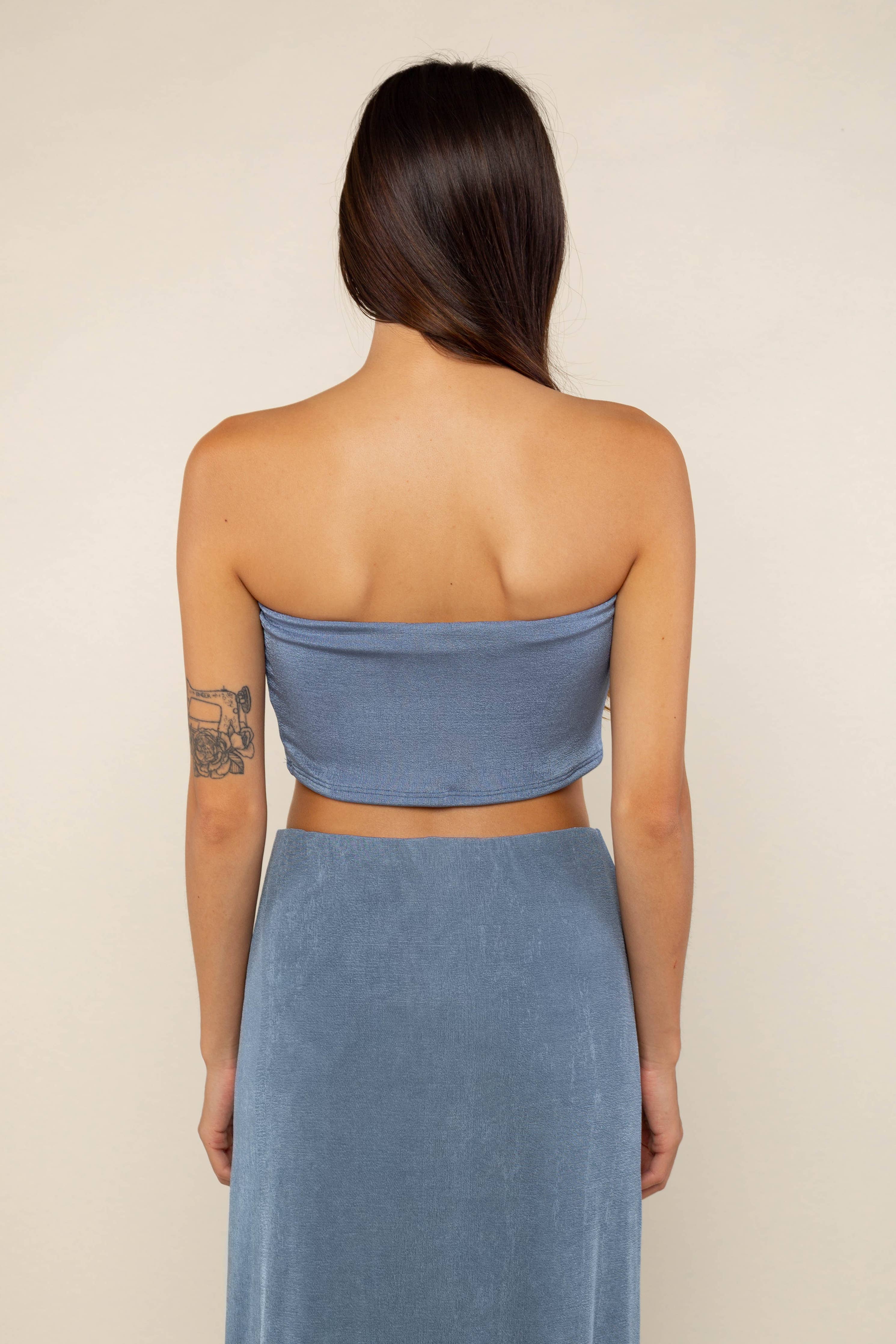 NLT Bonsai Tube Top Denim Blue 1XL