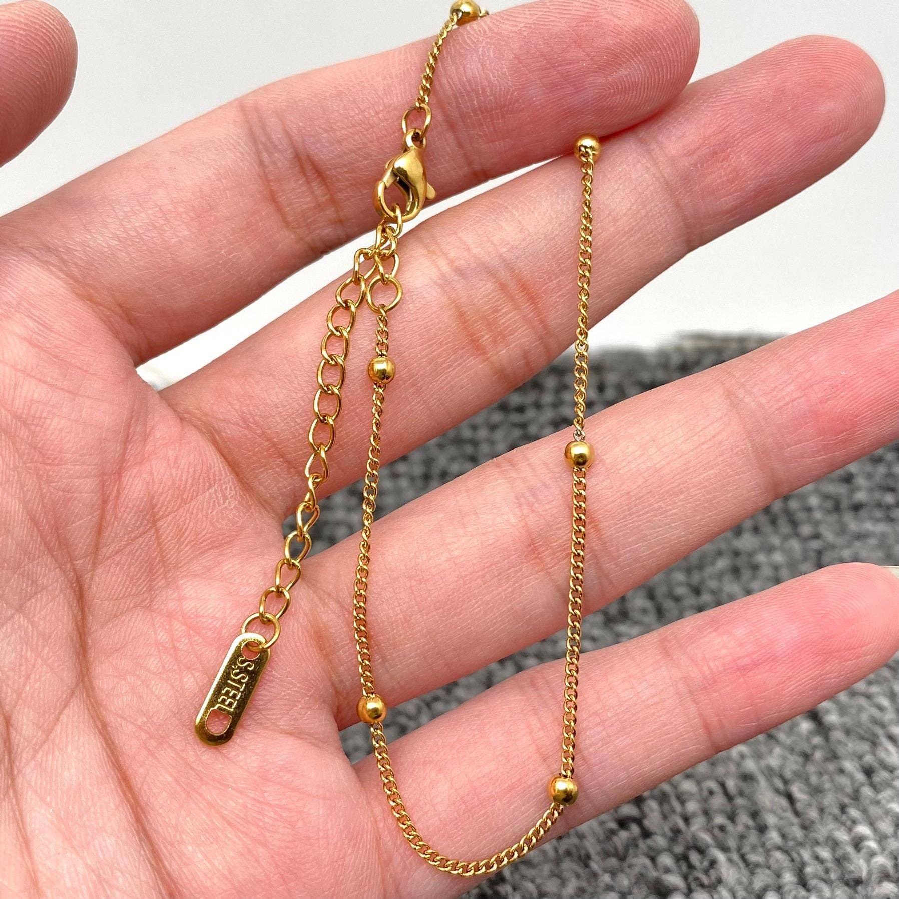 Multi Style 18K Golden SS bracelet Chain DIY Accessories-FGS: I