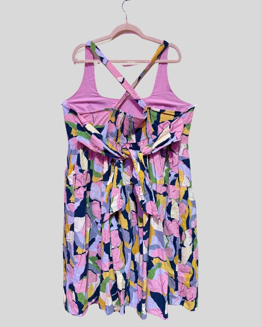 Ava & Viv pink splotch maxi dress (2X)