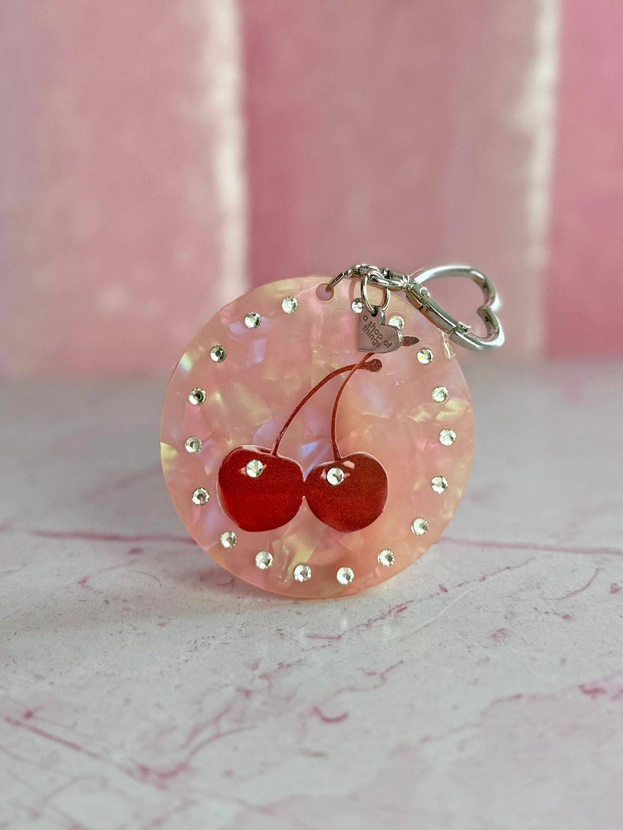 Maraschino Cherry Keychain