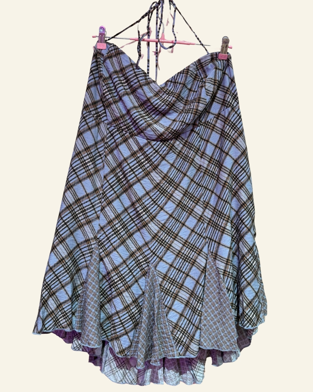 Unbranded Plaid Halter Dress (2/3X)