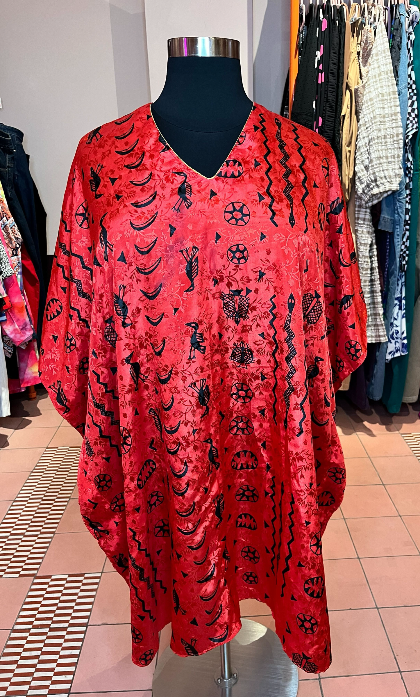 90s Tribal Caftan (Free Size)