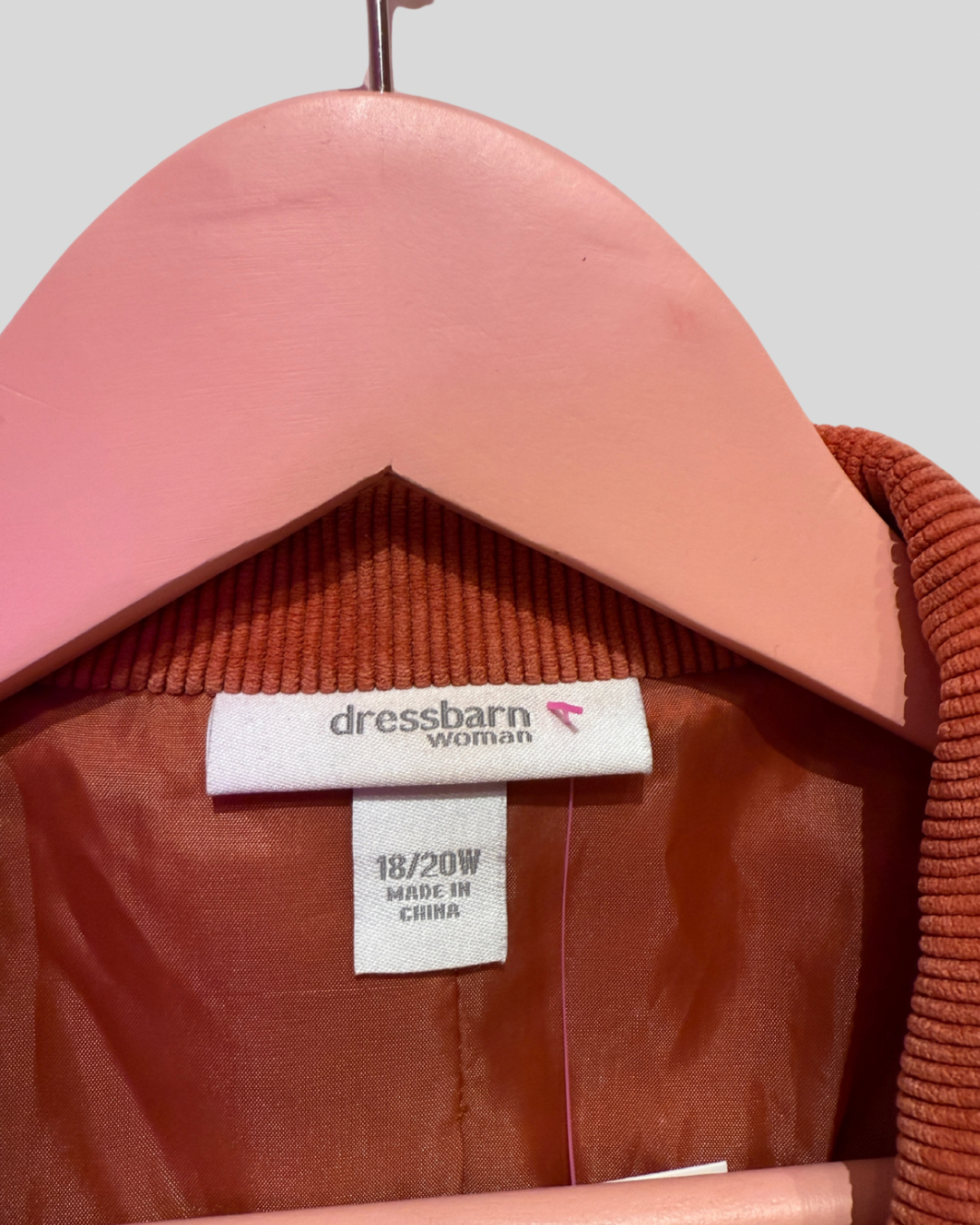 Vintage Dressbarn Orange Corduroy Blazer (18/20)