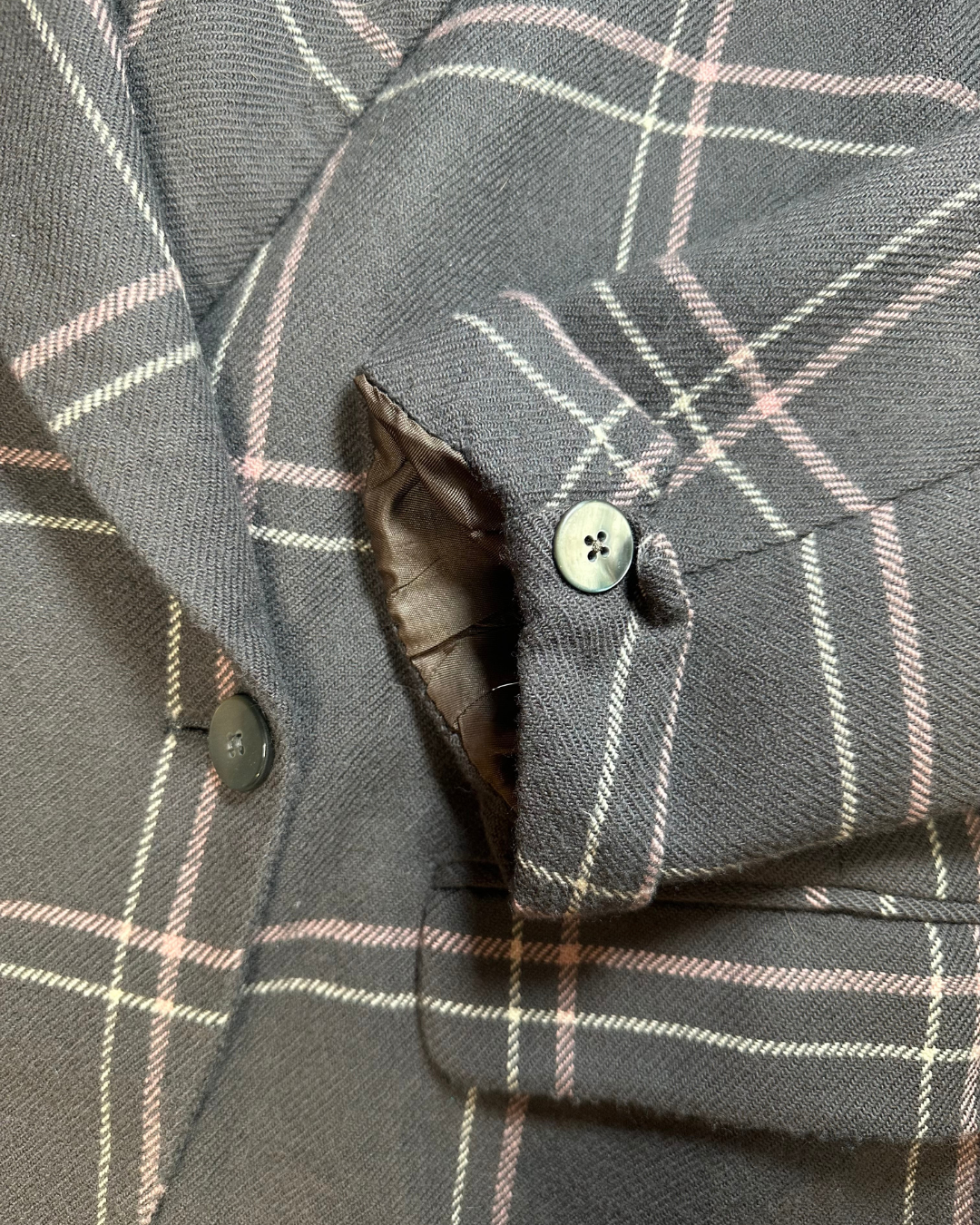 Vintage Wool Jones NY Plaid Blazer (16)