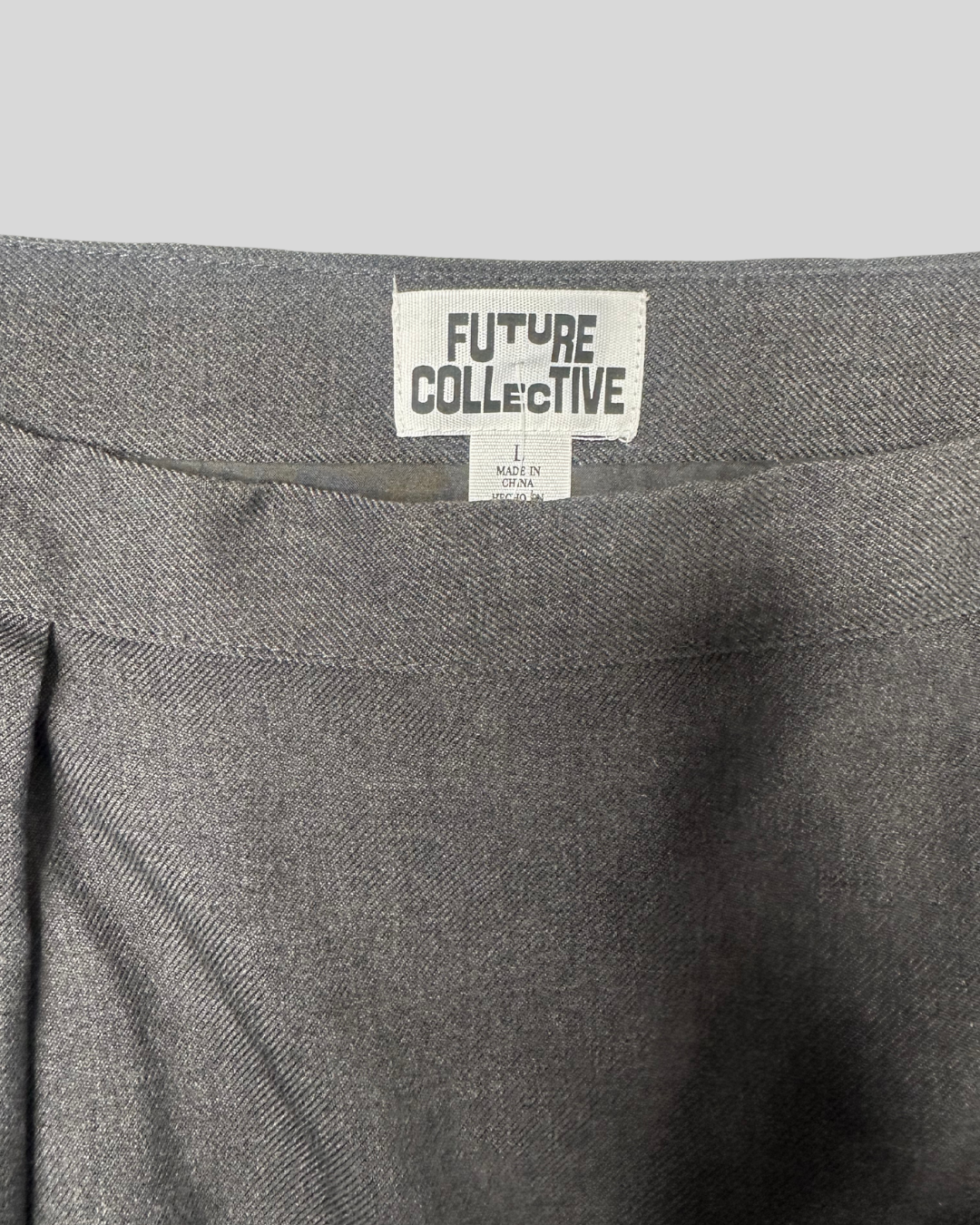 Future Collective Grey Bubble Mini Skirt (L)