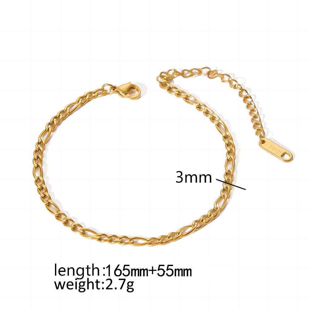 Multi Style 18K Golden SS bracelet Chain DIY Accessories-FGS: G